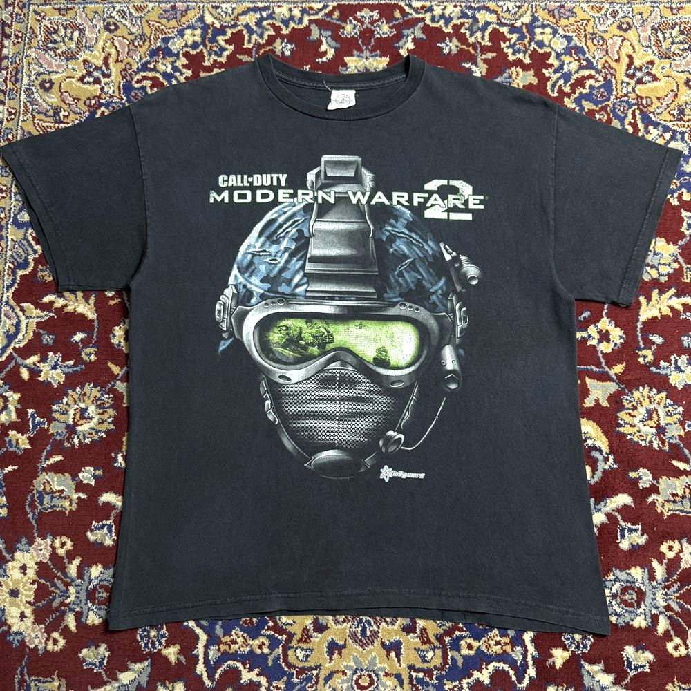 2009 Call of Duty Modern Warfare 2 MW T-Shirt Video Game Promo Graphic Tee