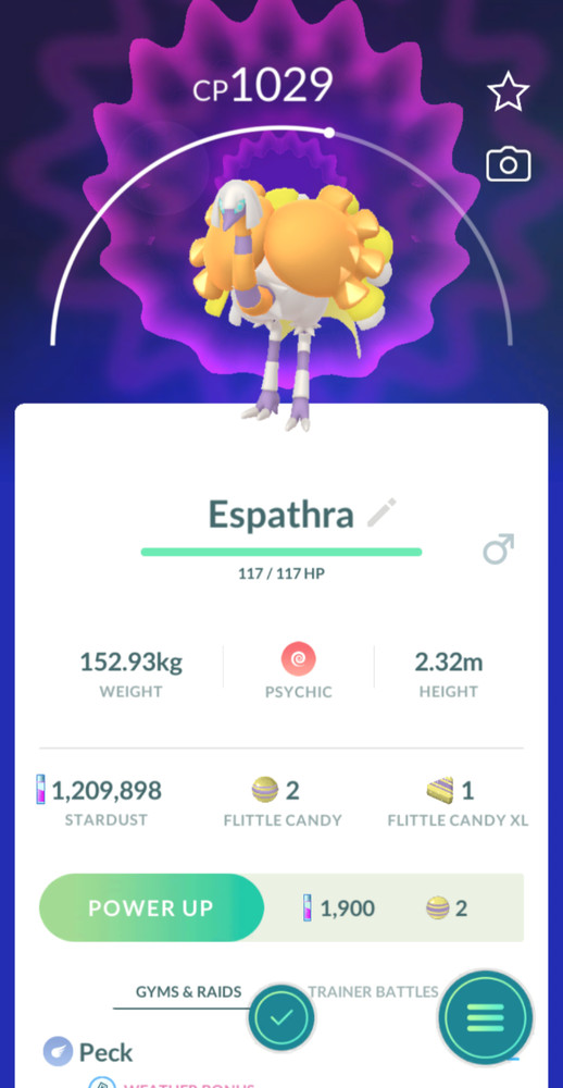 Espathra Pokemon Go