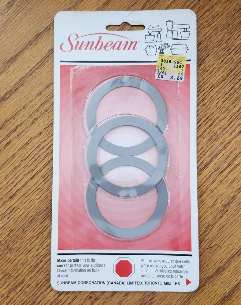 Sunbeam Blender Seal Rings 3 Pack (ACC1213) Brand New