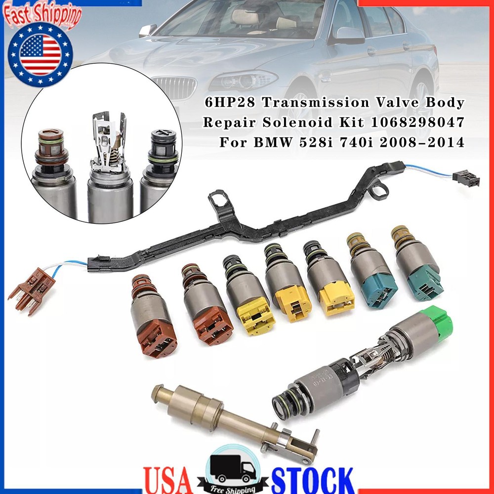 6HP28 Transmission Valve Body Repair Solenoid Kit 1068298047 For BMW 528i 740i