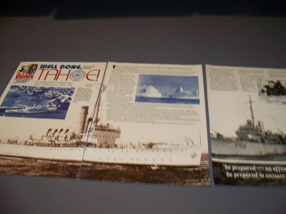 VINTAGE..USCGC TAHOE HISTORY..PHOTOS/HISTORY/DETAILS..RARE! (258U)