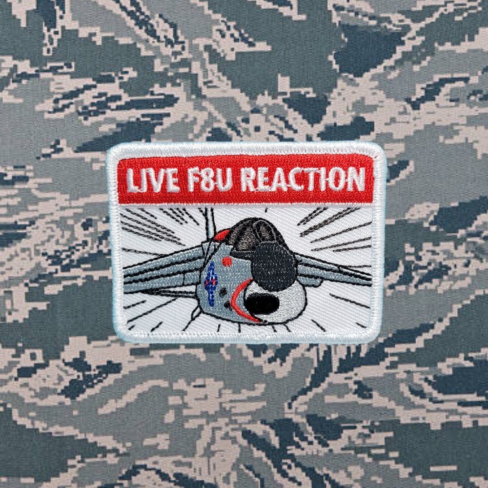 Atamonica - Live F8U Reaction meme aviation USAF Ace Combat morale anime patch-image