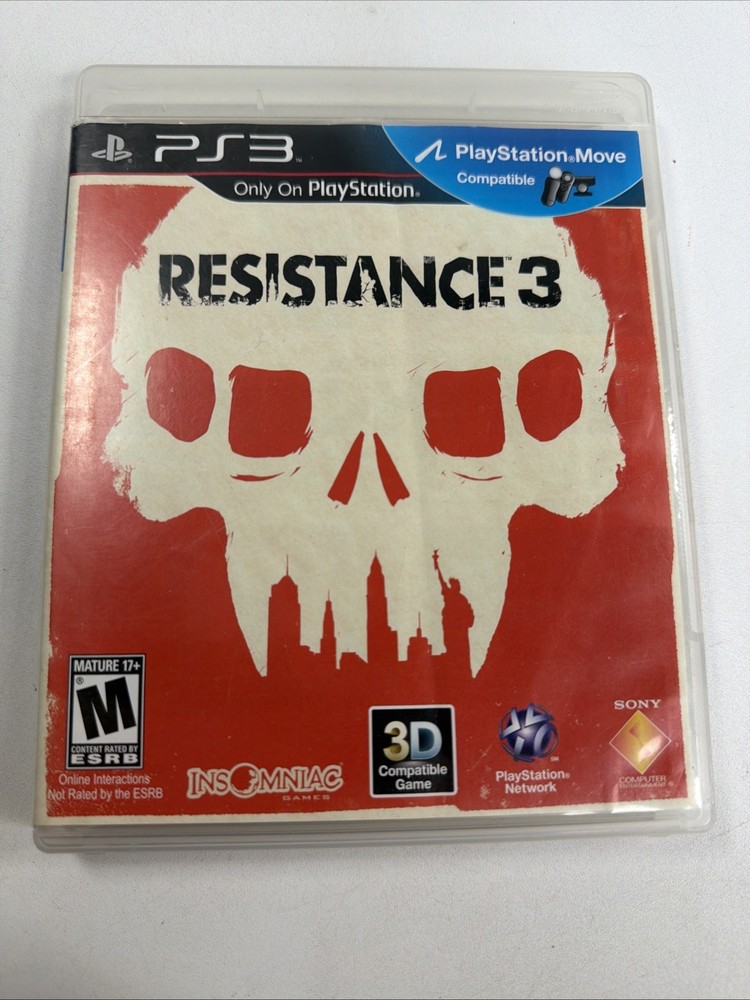 Resistance 3 (Sony PlayStation 3, 2011) PS3 Complete CIB Tested