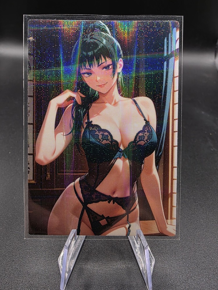Maki Zenin Jujutsu Kaisen Holographic Anime Collectible Trading Card