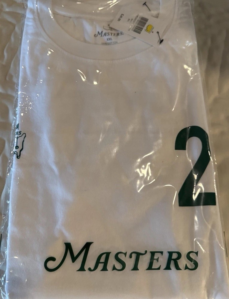 Masters White XXL 100% Cotton Graphic Short Sleeve Crew Neck T-Shirt