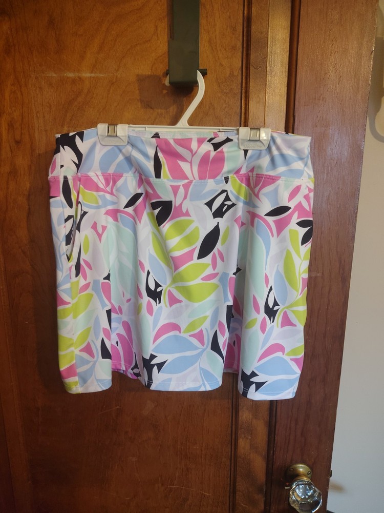 Tommy Bahama Skirt Skort Tripical Floral Active Stretch Golf Tennis Womens M