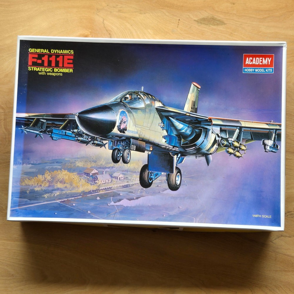 Academy 1/48 General Dynamics F-111E Strategic Bomber #1689