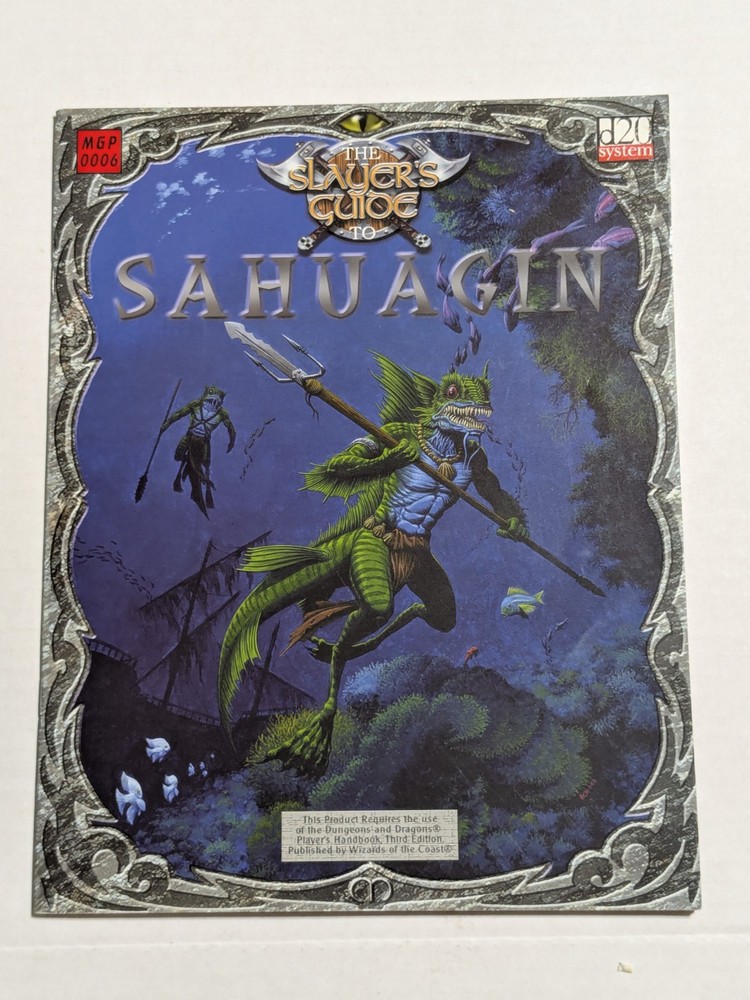 Mongoose Press 2003 - The Slayer's Guide to Sahuagin - 3rd Edition D&D / D20