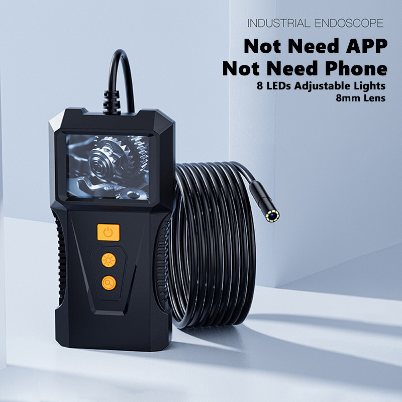 1080P Handheld Endoscope Inspection Snake Camera Waterproof Semi Rigid Borescope