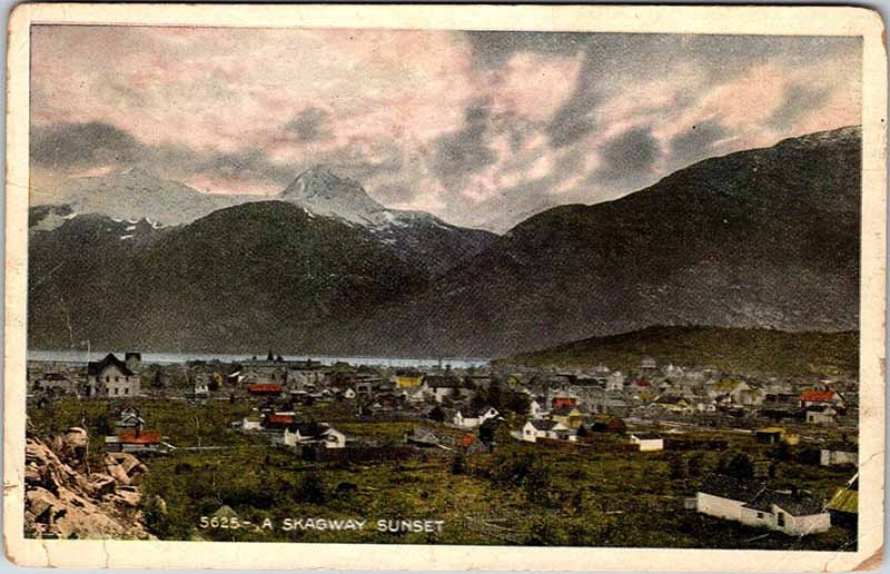 Postcard MOUNTAIN SCENE Skagway Alaska AK m/09 AO4546