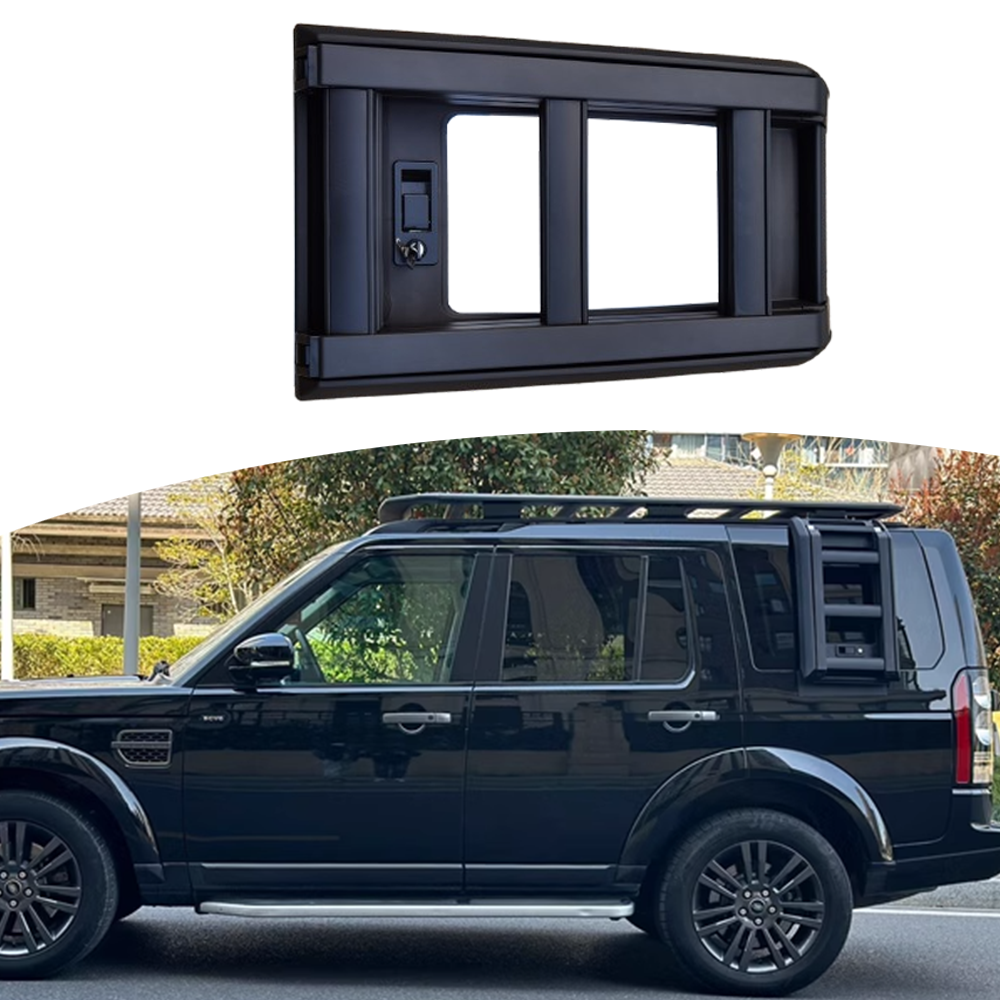 Side Liftable Ladder Fit for LR Discovery 4 LR4 2010-2016 Roof Rack Access Climb