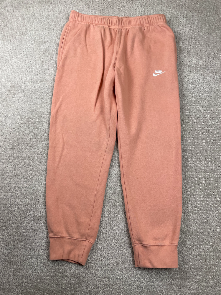 Nike Sweatpants Mens Medium Salmon Sportswear Club Fleece Joggers Workout BV2671