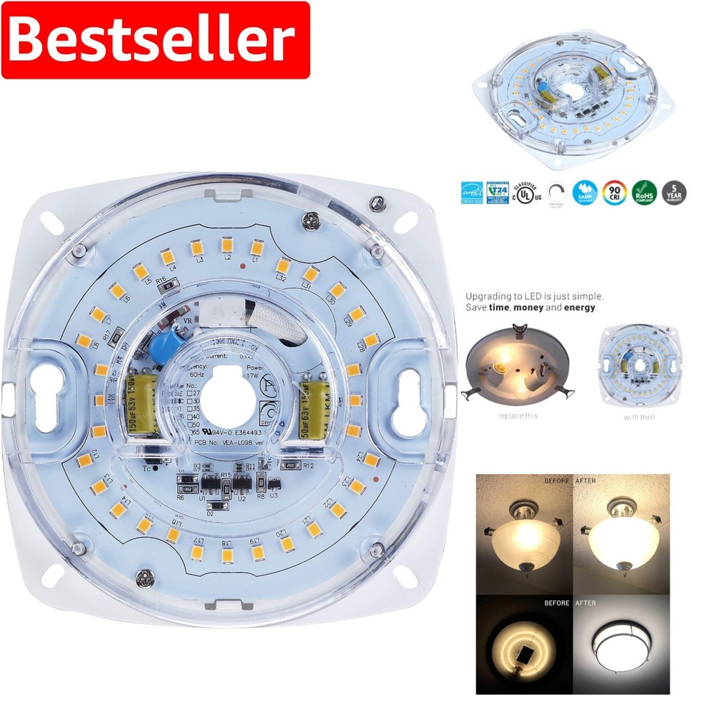 17W Dimmable LED Light Engine Retrofit Kit 1200LM 3000K Warm White