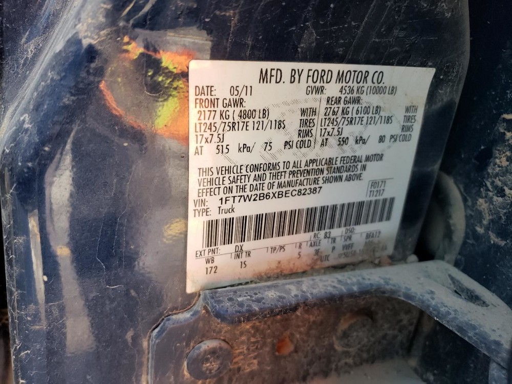 17x7.5 5-Spoke Steel Argent Wheel for 10-23 Ford F250SD Pickup 4777261