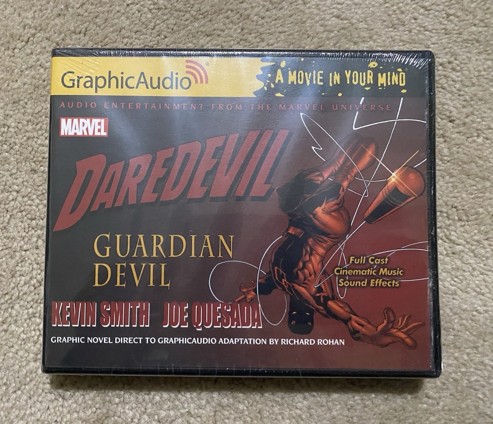 RARE! MARVEL COMICS GRAPHICAUDIO DAREDEVIL GUARDIAN DEVIL New! Sealed! 3 hrs