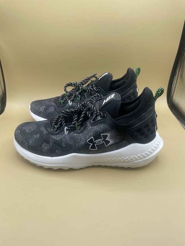 Sz 8 Under Armour Harper 8 Turf Men’s Athletic Sneaker Baseball Shoes Black NEW