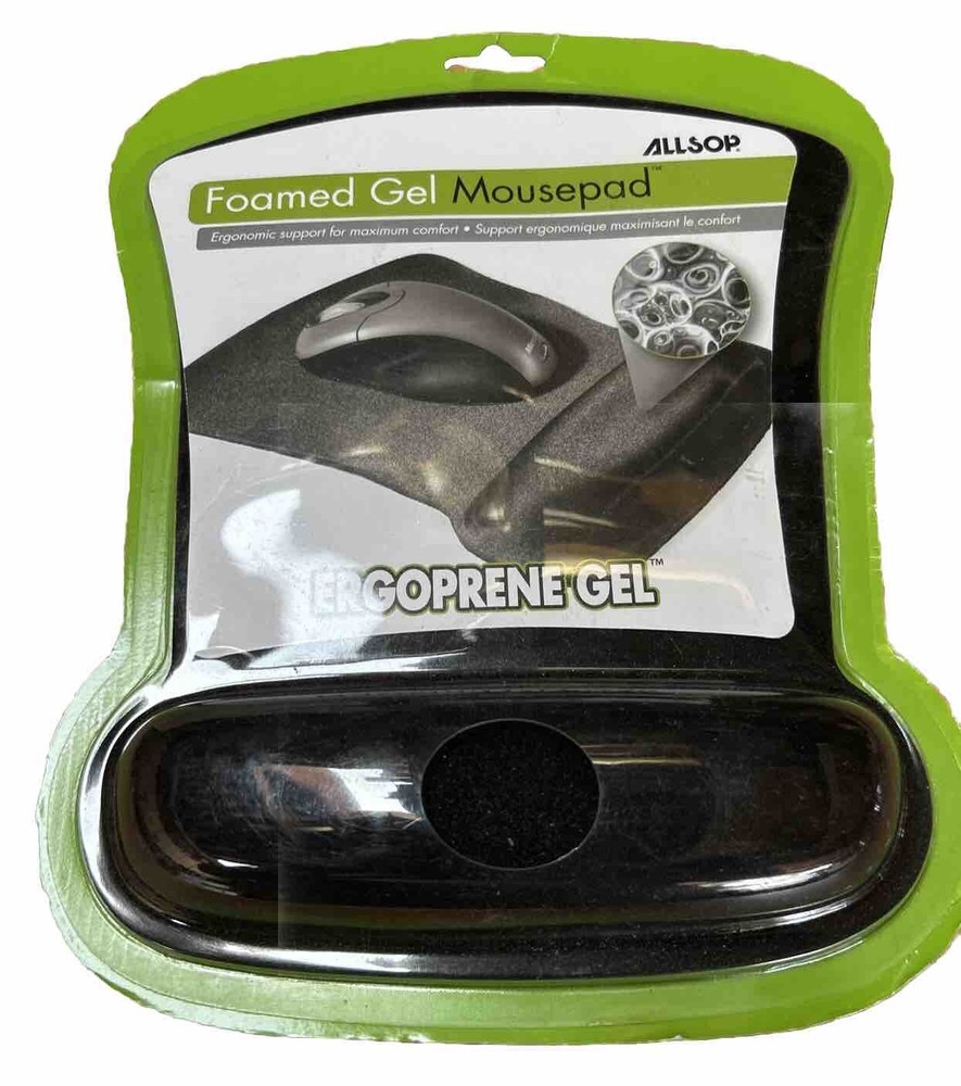 Allsop Gel Mouse Pad/Wrist Rest Combo Blue 30191 NIB Ergonomic Support Comfort