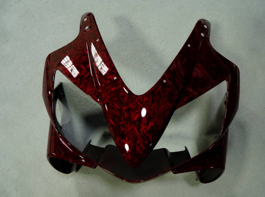 Red Forged Carbon Fiber Fairing Body Kit For Honda CBR600F4i 2001 2002 2003 USA