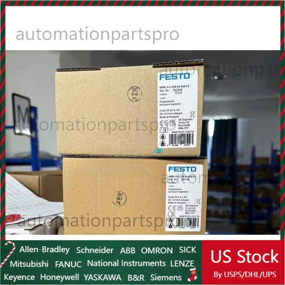 US FREE TAX NEW FESTO VPPE-3-1-1/8-10-420-E1 557776 proportional pressure valve