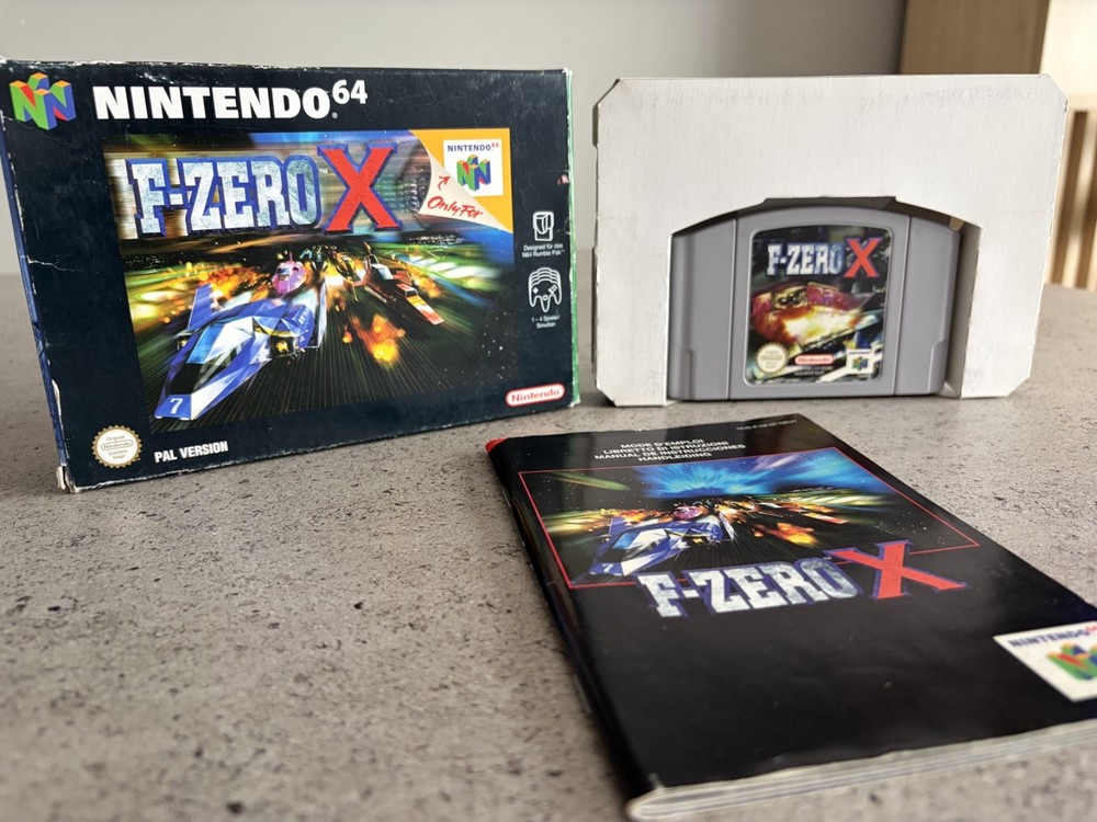 F-Zero X Nintendo 64 N64 PAL Complete CIB Boxed Manual Insert NOE