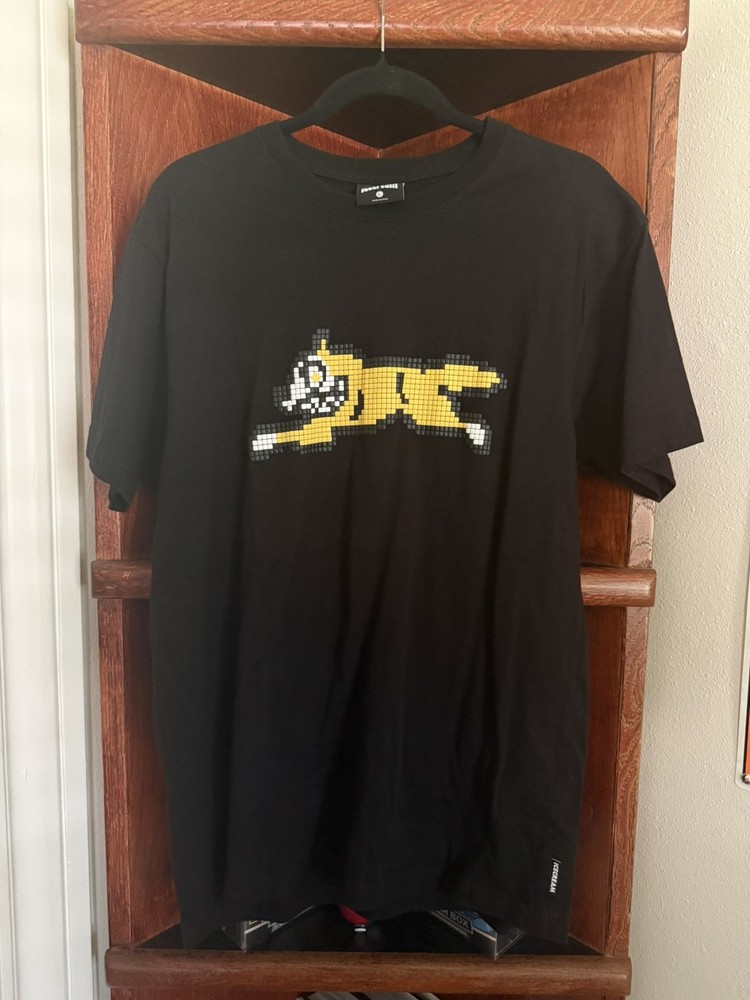 Billionaire Boys Club Ice Cream Shirt Men's large Running Dog Logo T Tee Black