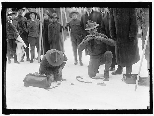 Photo:Washington DC 1911 Boy Scouts Sir Robert Baden-Powell Demonstration