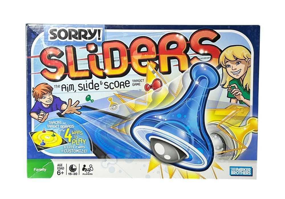 Sorry! Sliders Board Game Complete Hasbro Family Game 1-4 Players