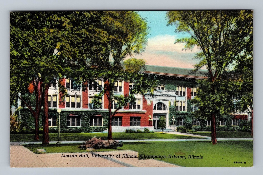 Champaign Urbana IL-Illinois University of Illinois Vintage Postcard