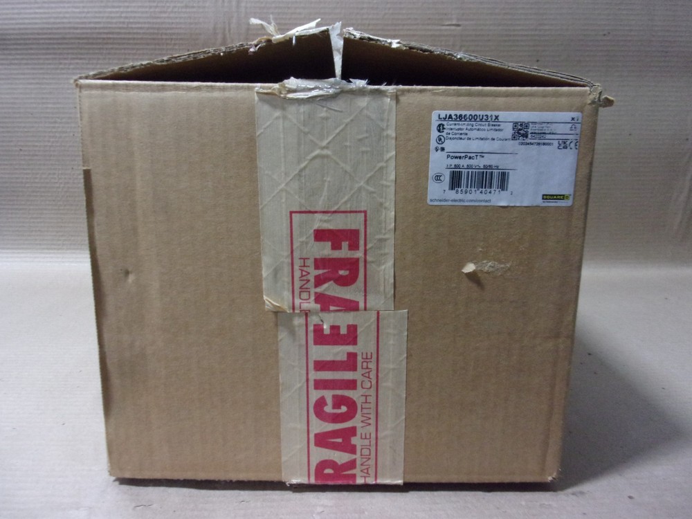 NEW Square D LJA LJA36600U31X 3 Pole 600 Amp 600V I-Line Circuit Breaker NOB