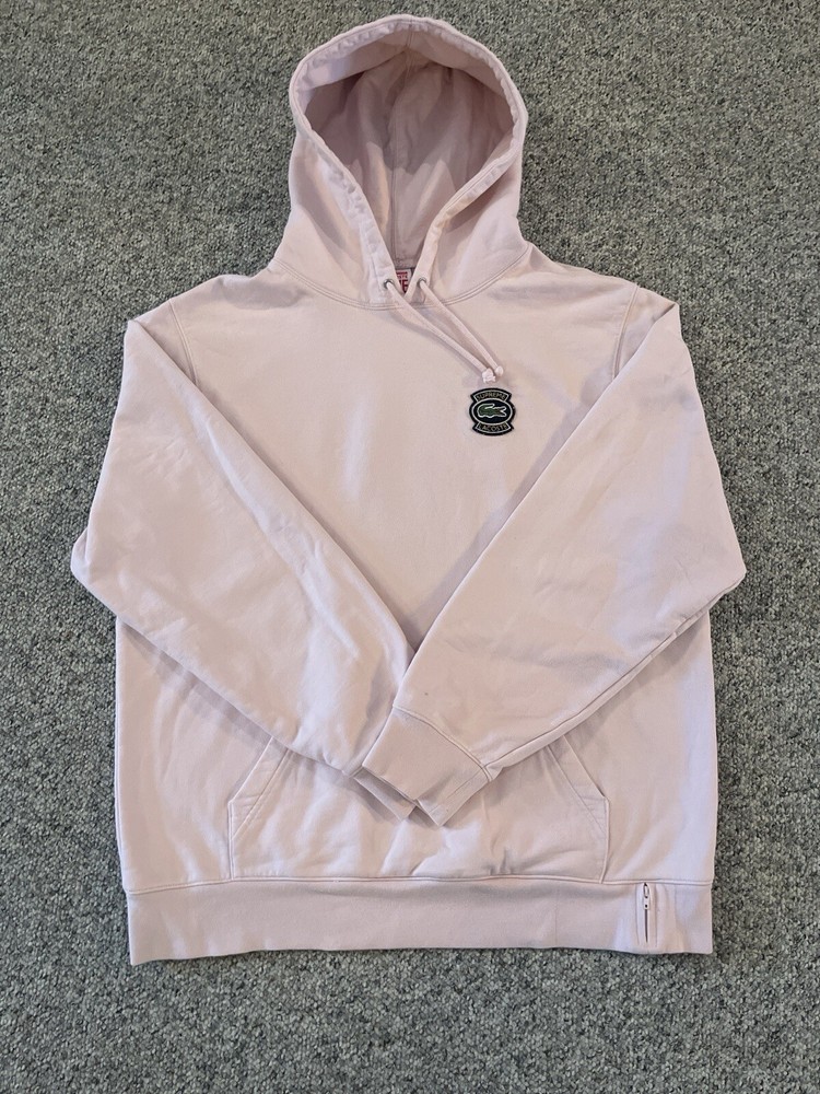 Supreme X Lacoste Oversized Logo Pullover Hoodie