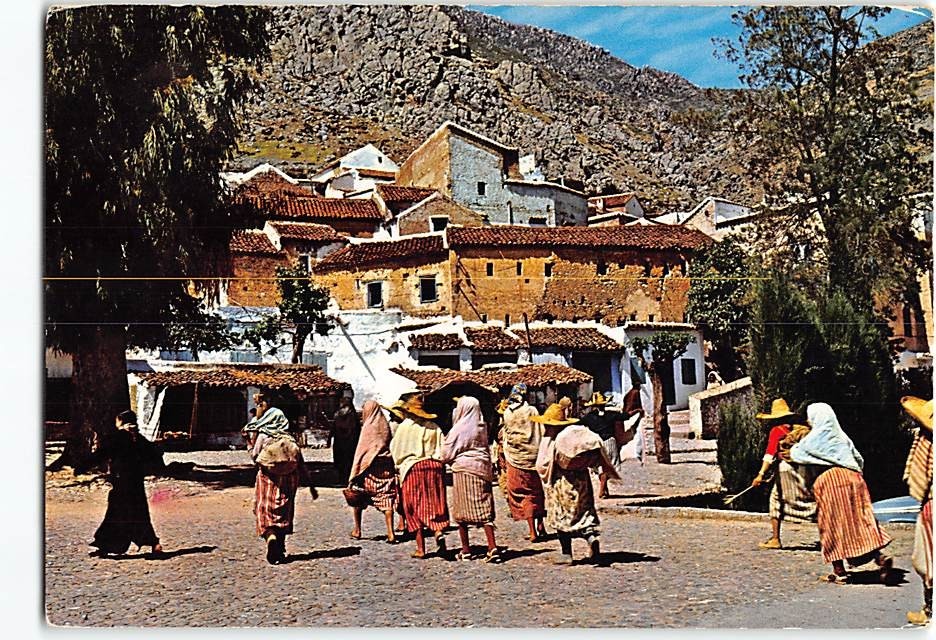 Postcard Scenes in Chefchaouen Morocco