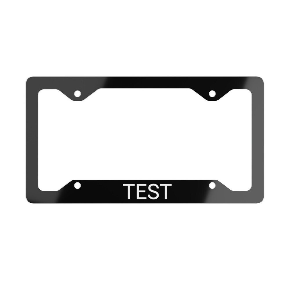 Customizable Test License Plate