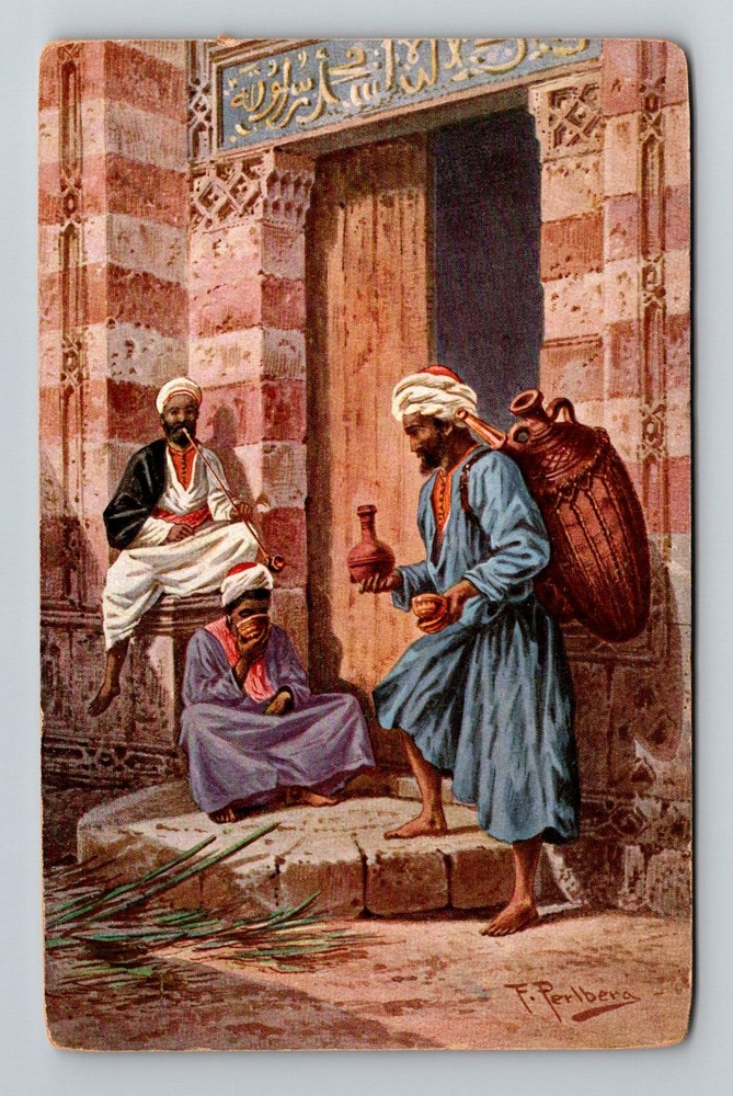 Germany- Water Sellers Standard Souvenir Postal Old Card View Vintage Postcard