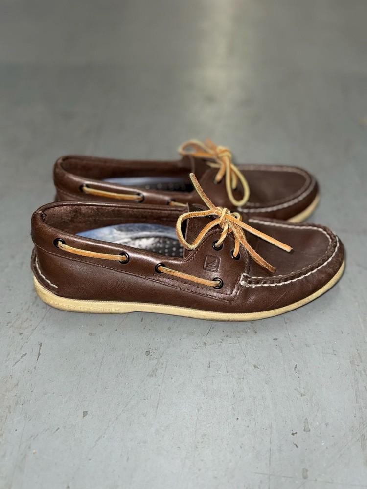 Sperry Men's Authentic Original 2-Eye Boat Shoe - Dark Brown Leather