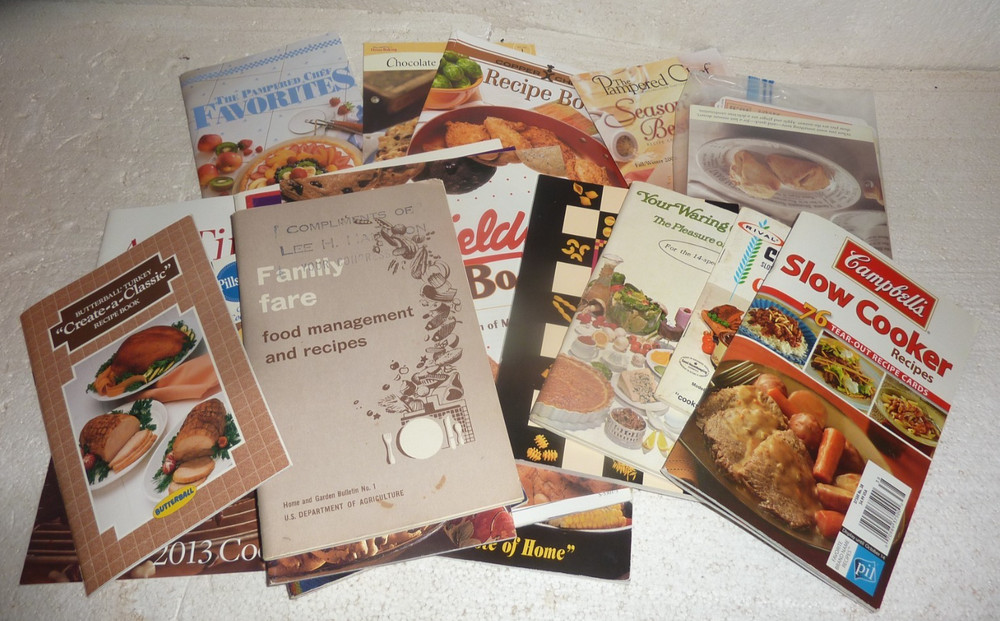 Vintage Cookbook LOT of 16 - Recipes Mixed Cookbooks Pamphlets Household