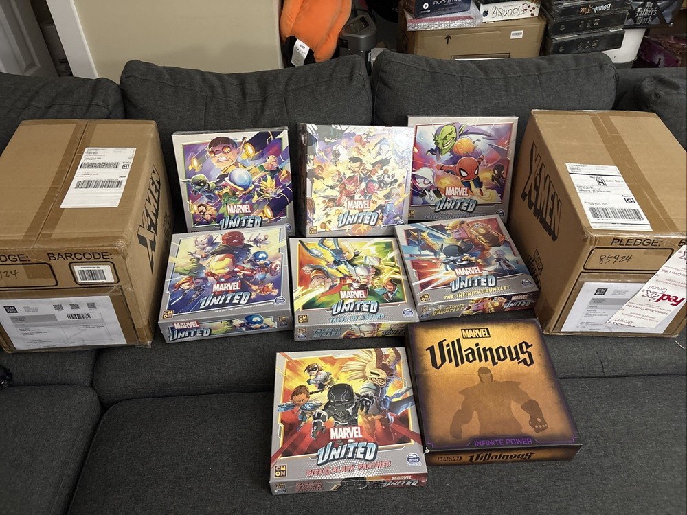 Marvel United Uncanny Pledge All Packed Sealed Kickstarter Exclusive