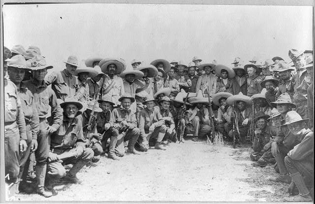 Photo:1916 U.S. and Carranza Soldiers Group Portrait Mexican Revolution
