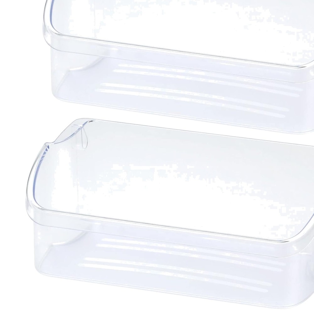 Refrigerator Door Bin Shelf Replacement 2-Pack for Top Models Easy Installation