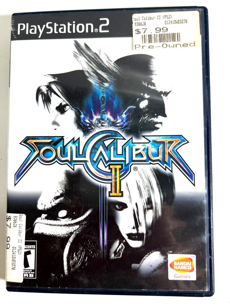 Soul Calibur 2 II PS2 Playstation 2 Game Black Label No Manual
