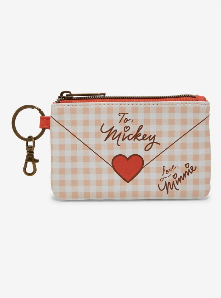 Loungefly Disney Minnie Mouse Loves Mickey Mouse Letter Cardholder - NWT