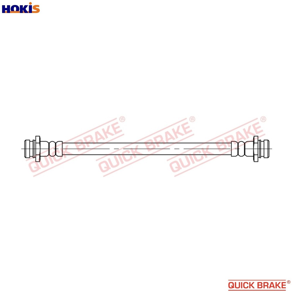 BRAKE HOSE 25.038 FOR SUZUKI FIAT VAUXHALL AGILA/Mk/II OPEL K10B 1.0L 3cyl 1.3L