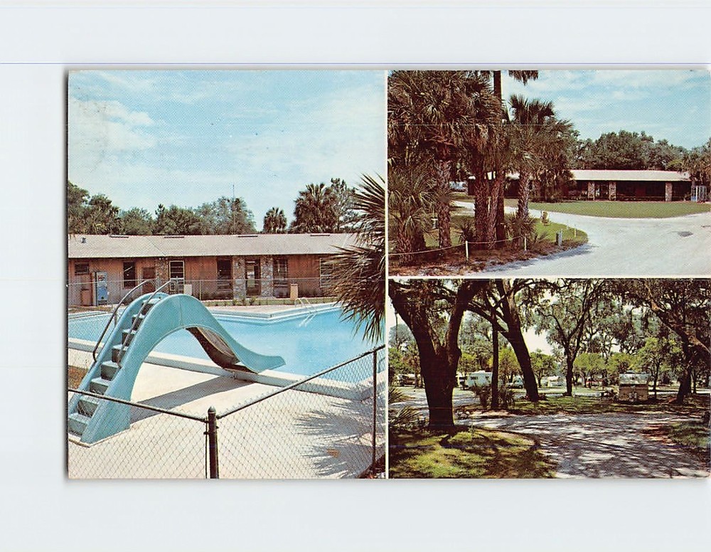 Postcard Twelve Oaks Campground Sanford Florida USA