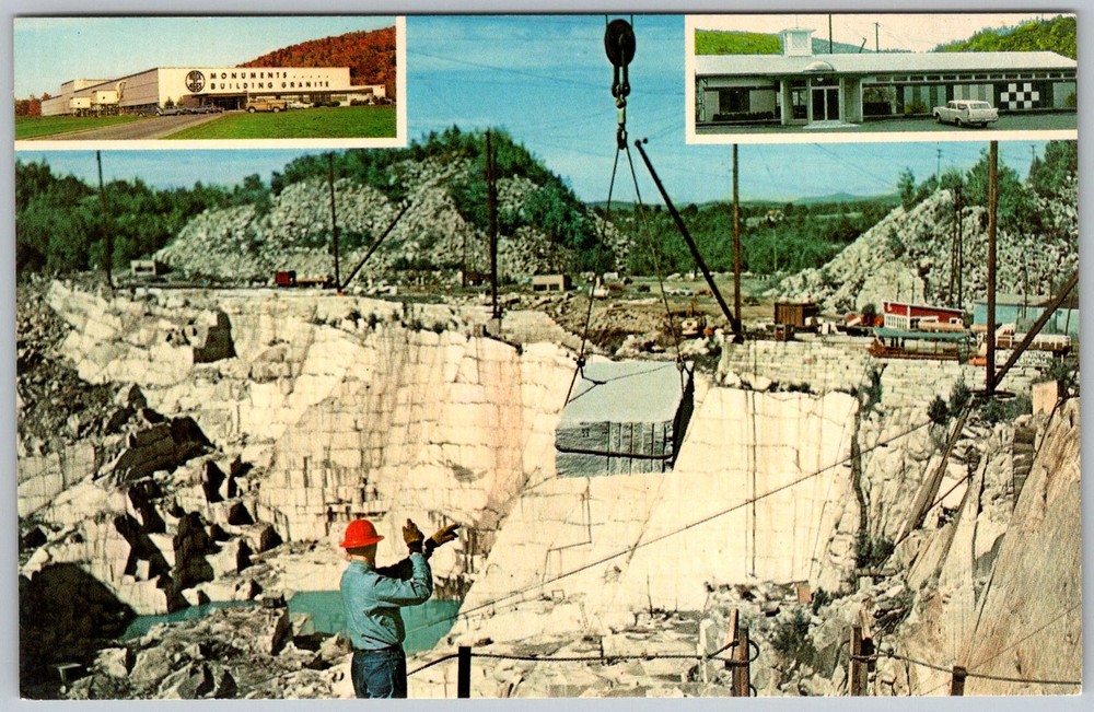Vtg Postcard Rock Of Ages Granite Barre, VT 1950s