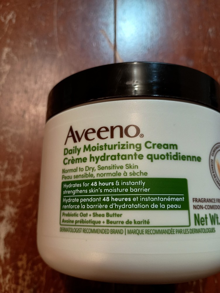 Aveeno Daily Moisturizing Cream 20oz Probiotic Oat Shea Butter For Dry Skin