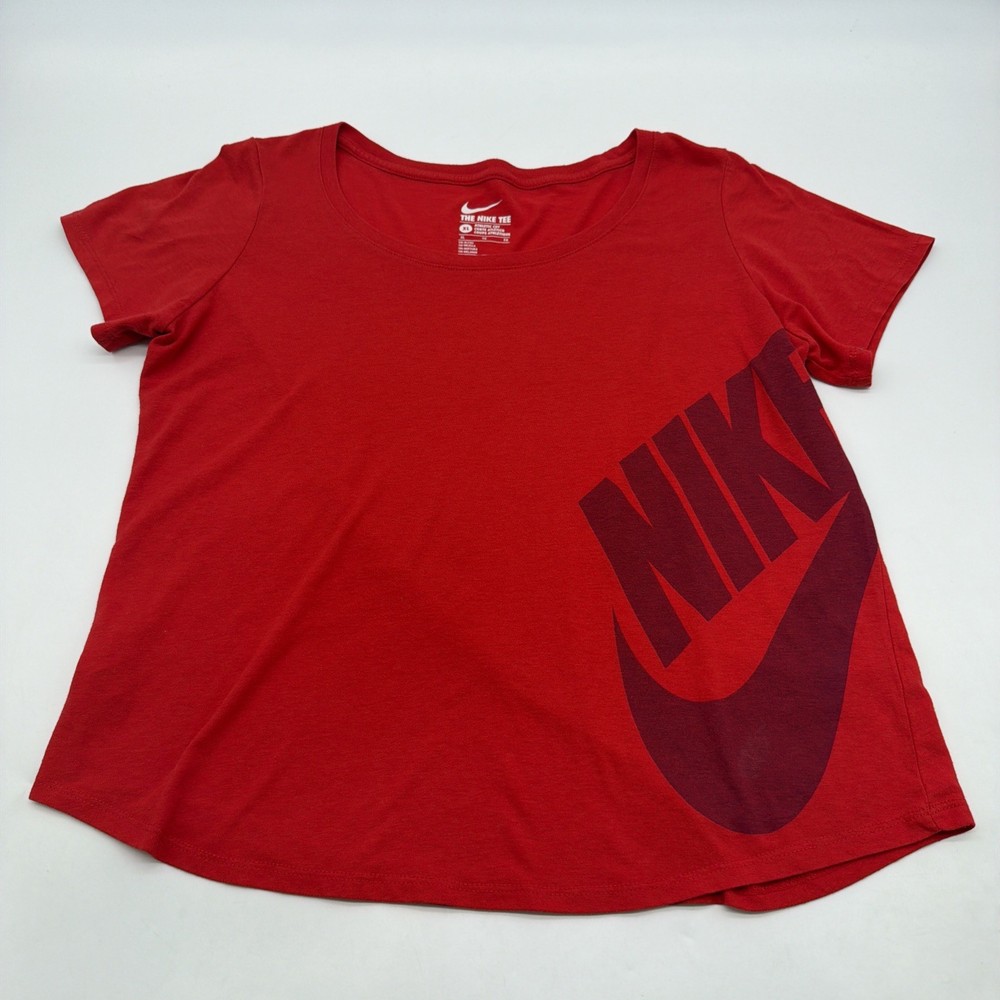 The Nike Tee Tri Blend T-shirt Women XL Ref Graphic Print Logo .#44201