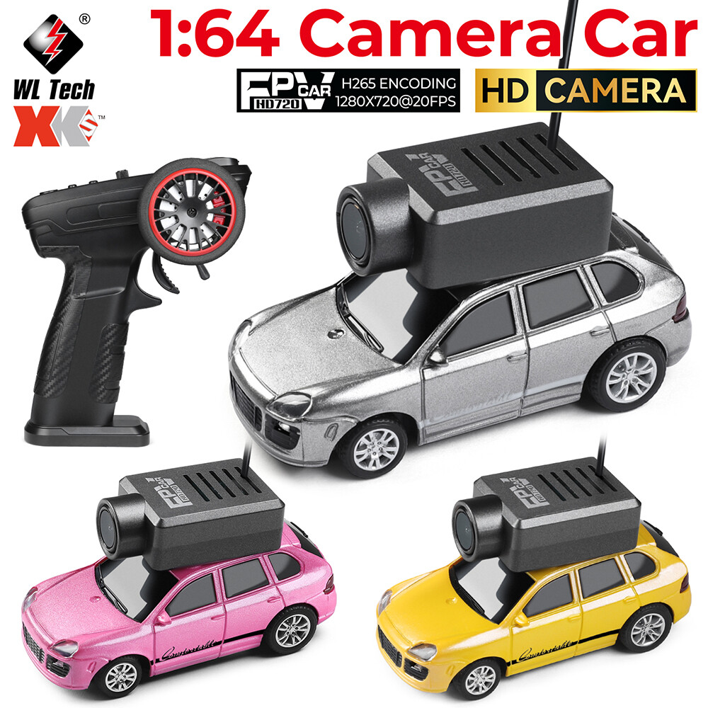 WLtoys Mini FPV RC 1/64 Racing Car HD Camera 2.4G Remote Control Electric Cars