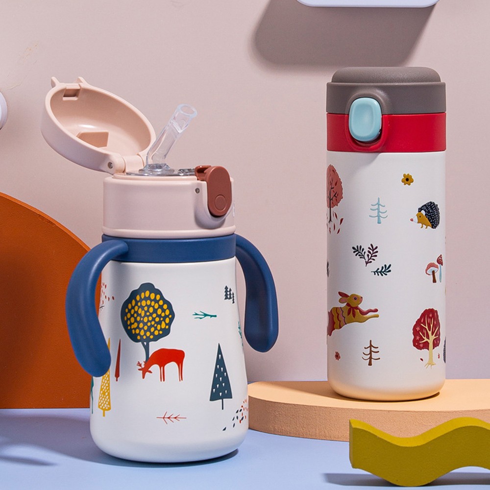 350ml Insulated Bottle Sturdy Easy to Carry Leak-proof Vacuum Flask Tasteless