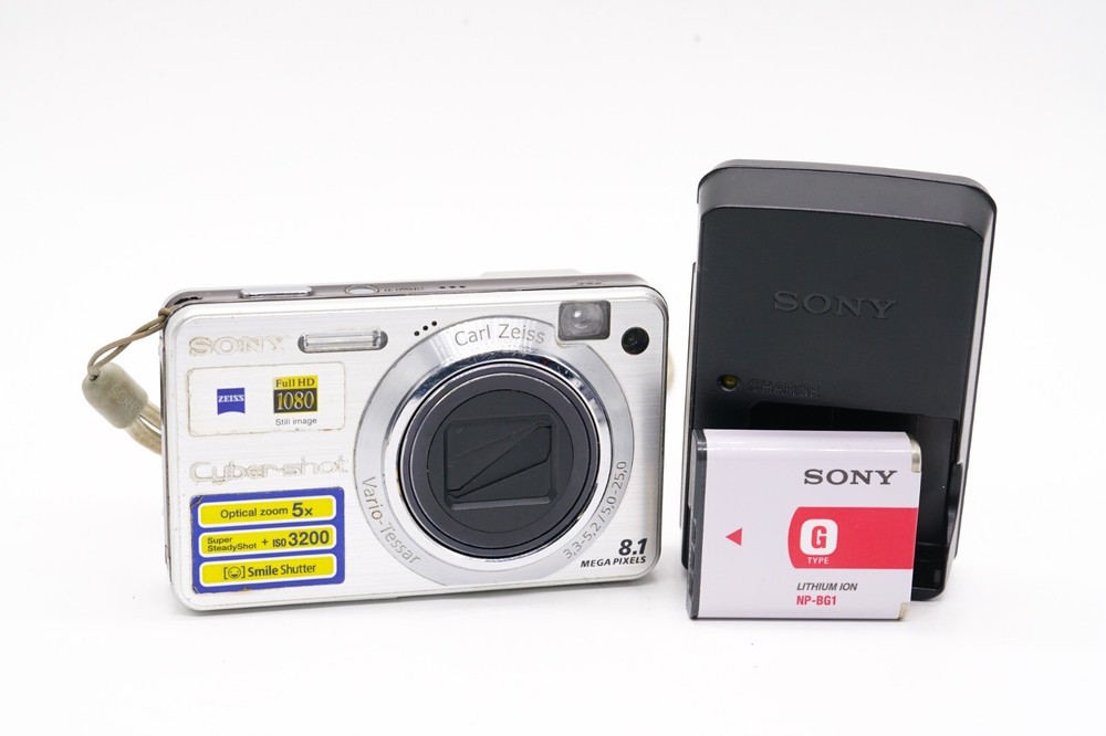SONY Cyber-Shot DSC-W150 8.1MP Digital Camera with Battery & Charger