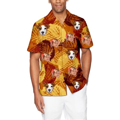 Personalized Tropical Hawaiian Pattern Aloha Shirt Beach Summer Vacation Gift