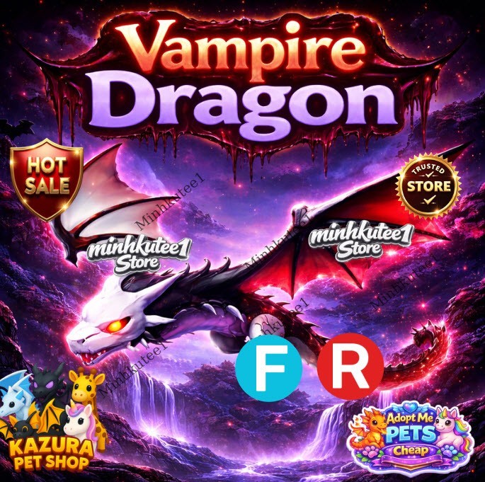 🔥 Adopt FR Vampire Dragon (Fly Ride) – Pet For Sale | Fast Delivery ⚡ Trusted